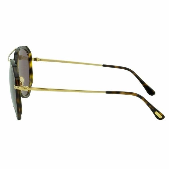 SOLD OUT Tom Ford Men Sunglasses Vittorio FT-0749-52J Gold-Tortoiseshell Aviator - Picture 4 of 10